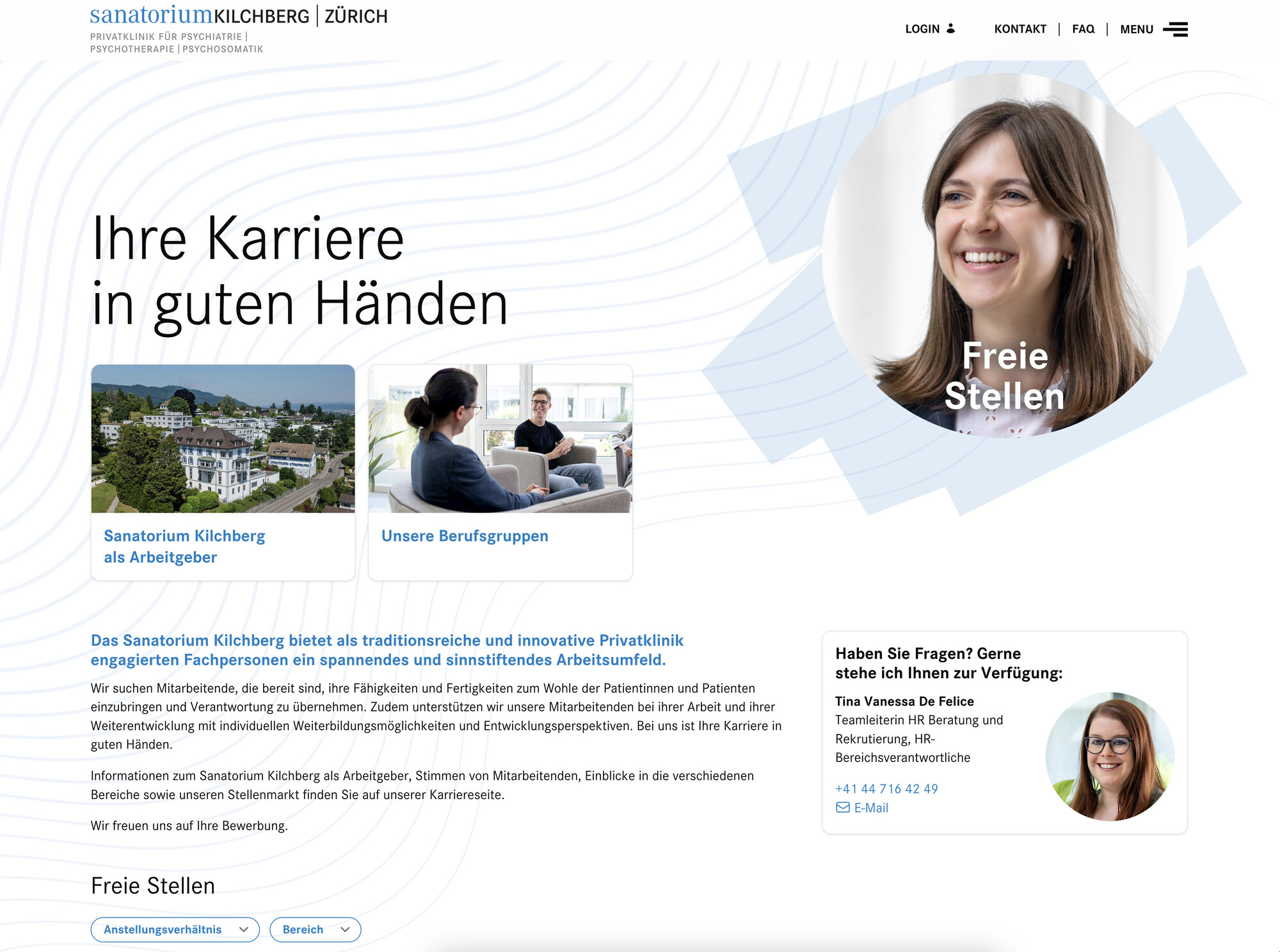 Sanatorium Kilchberg Jobs