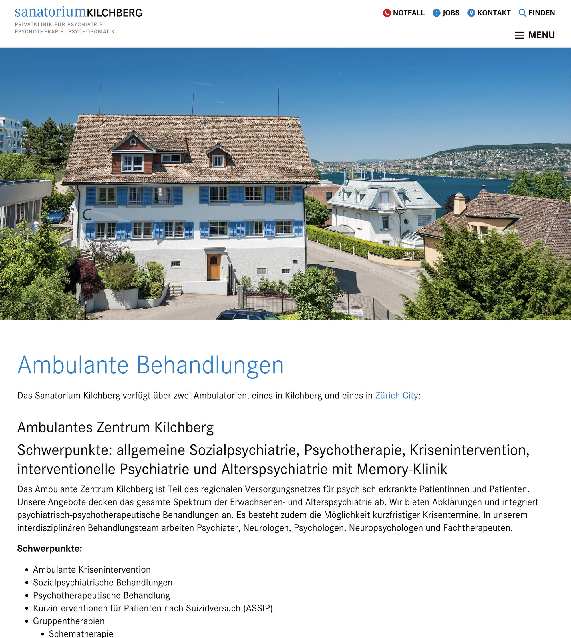 Sanatorium Kilchberg